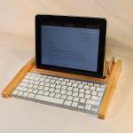 iPad Workstation - Keyboard - Tablet Dock - Maple - iPad, IPhone, Tablet Bluetooth Keyboard Computer Desktop Workstation