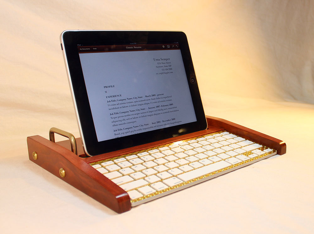 IPad Workstation Keyboard Tablet Dock Cherry IPad, IPhone