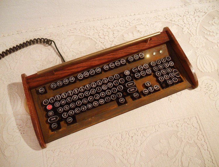 old fashioned typewriter keyboard