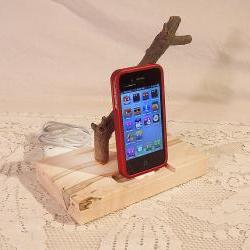 Ready to Ship - iPhone - iPod Dock - Charger and Sync Station - Natural - Back to Nature -- iDock
