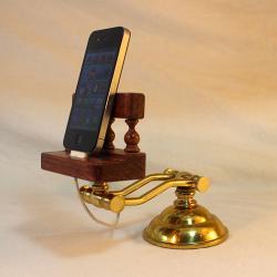 iPhone - iPod - Dock - Sync and Charging Station- Oak - Wing Arm Style- Adjustable (Yes for the iPhone ) OOAK