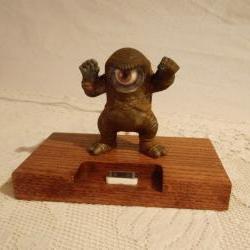 iPhone - iPod Dock -Charger and Sync Station - Oak - Monster style with wiggly Eyeball - Scary - iPhone Dock iPod -Big Sale