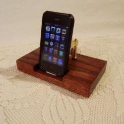 iPhone - iPod Dock -Charger and Sync Station - Oak - Brass style V1